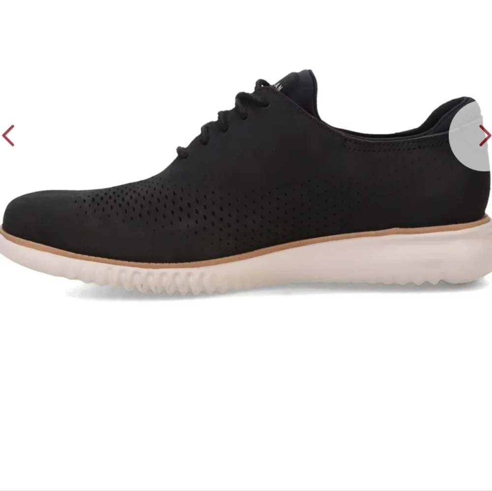 Cole Haan 2.0 ZEROGRAND LASER WING Black Leather Oxfords Loafers Size‎ 10.5 Wide - Picture 4 of 15